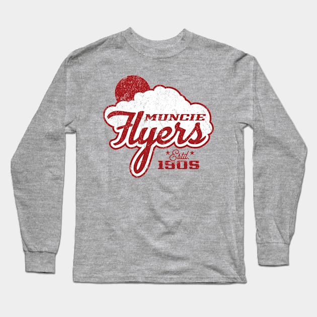 Muncie Flyers Long Sleeve T-Shirt by MindsparkCreative